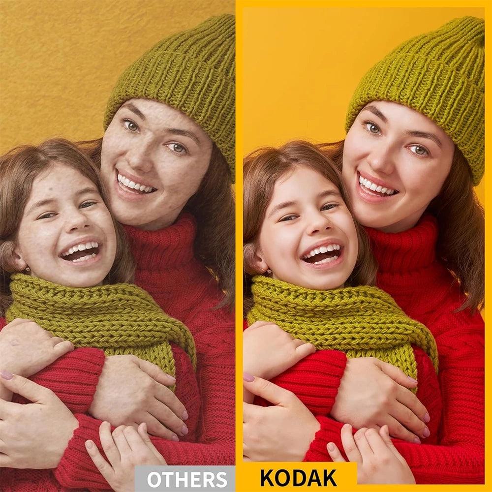 KODAK Dock Plus Photo Printer + Paper Bundle – Type-C & Lightning Dock, 4x6 Prints